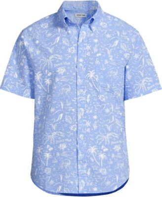 Men's Short Sleeve Seersucker Shirt