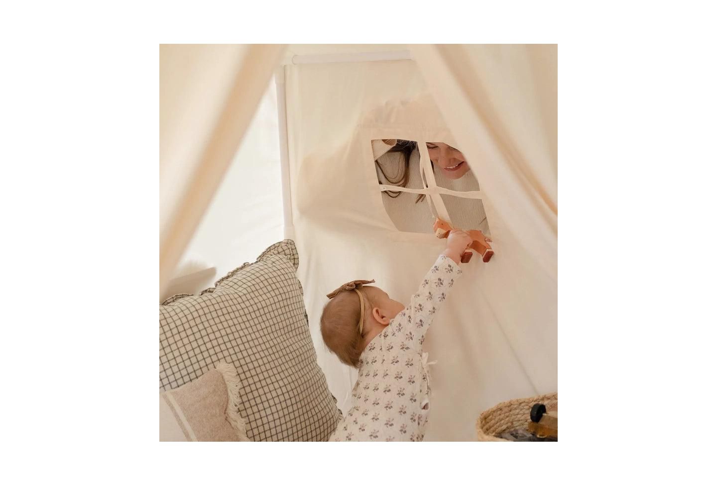Детские игрушки Tiny Land Cozy Cabin Star Lights, 3-Piece Play Tent, Ages 3+ — фото 10