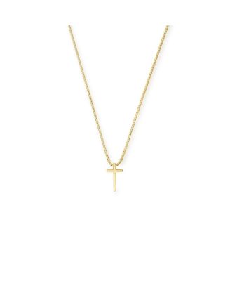 Cross Necklace, 14 KT Gold Plated