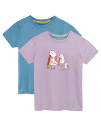 Big Girls Organic Cotton Short Sleeve Graphic T-Shirt 2-pack