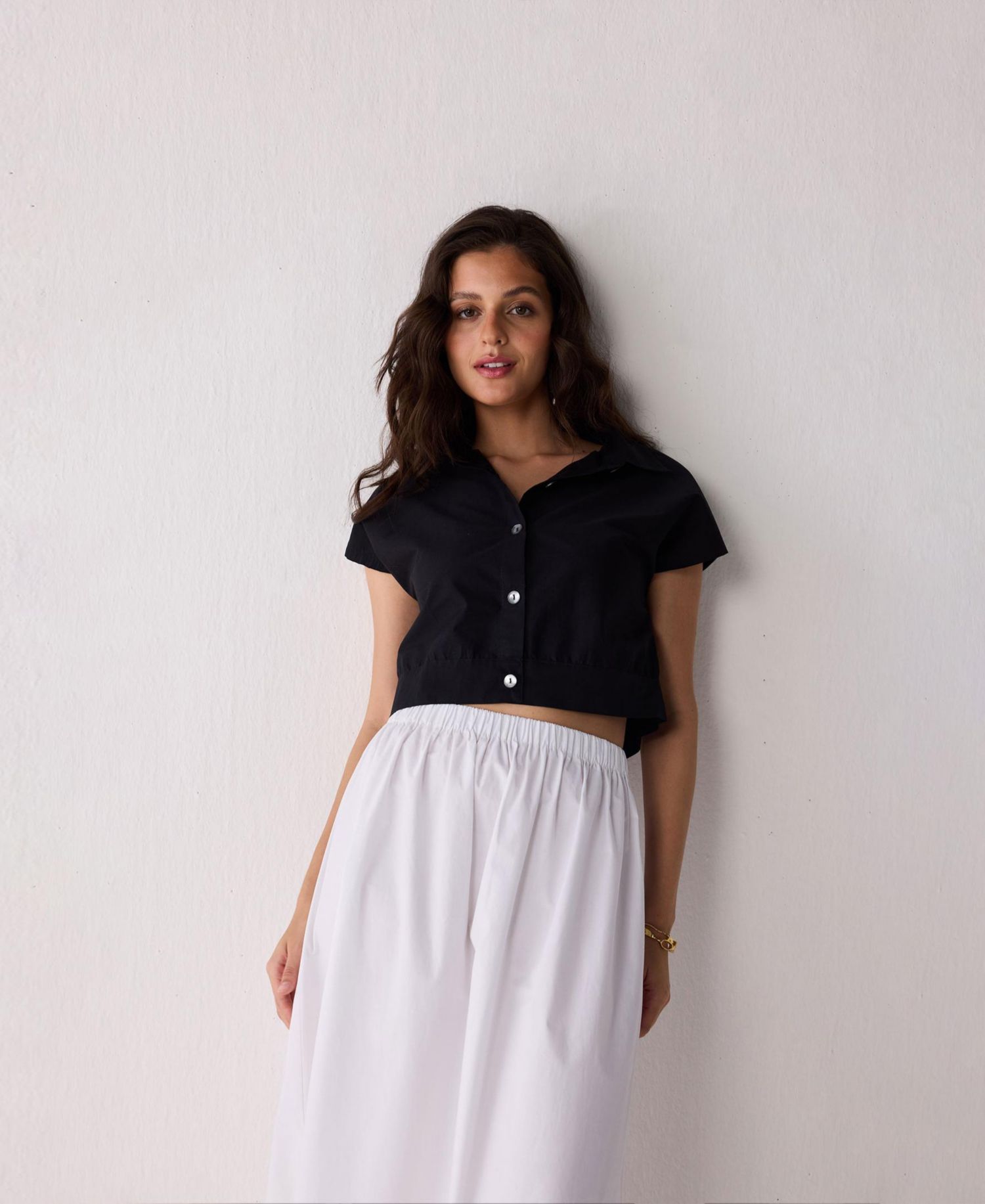 Women's Oversized Crop Shirt