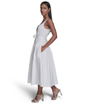 a line sweater dress Lovely Day Eyelet A-Line Midi Dress main image 0