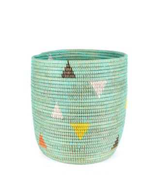 Aqua Teranga Triangles Bath Bin Basket