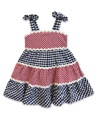 Girls' 2T-6X Americana Gingham Sundress