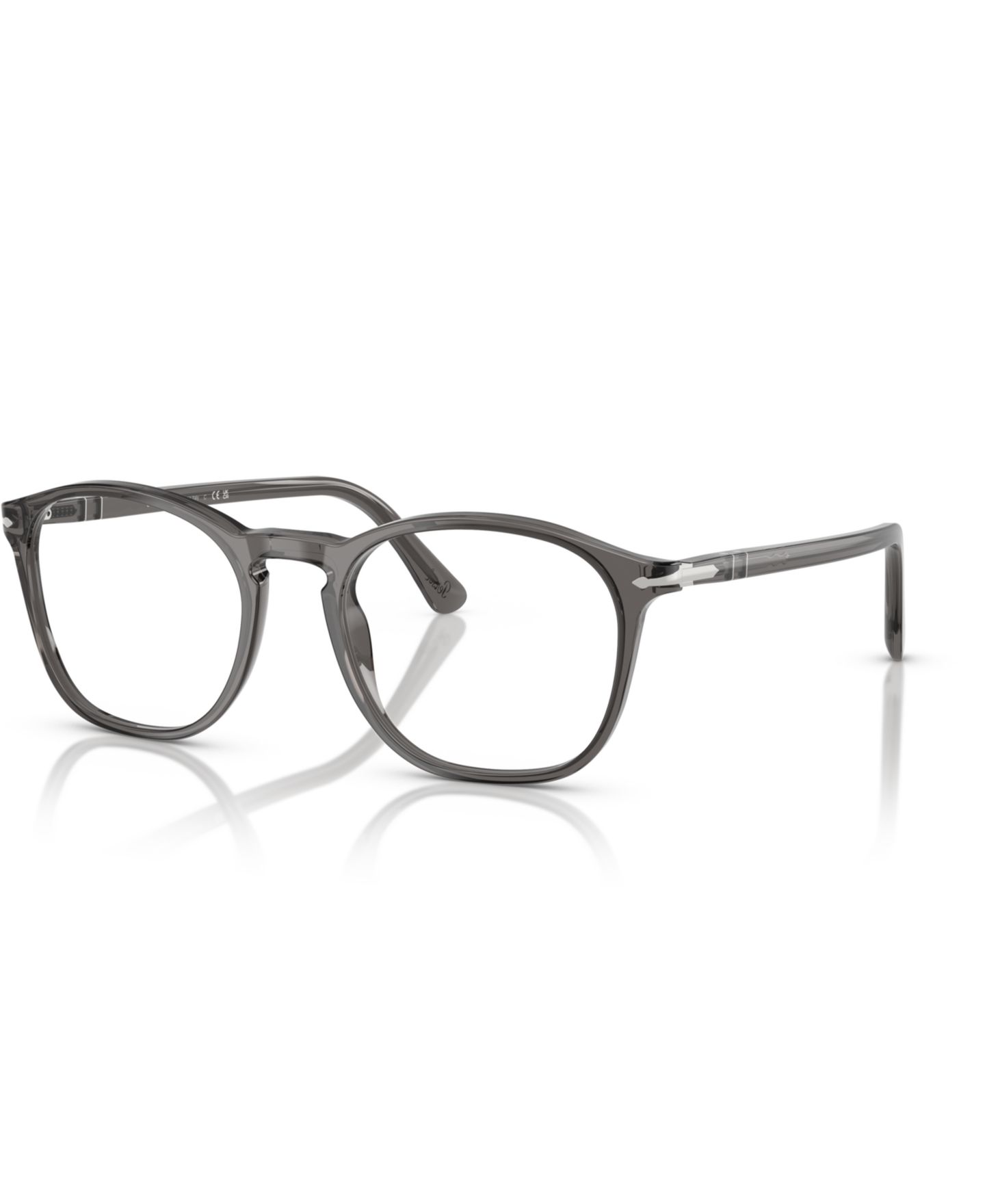 Мужские очки для зрения Persol PO3007VM квадратные, цвет: Прозрачный серый — фото 1