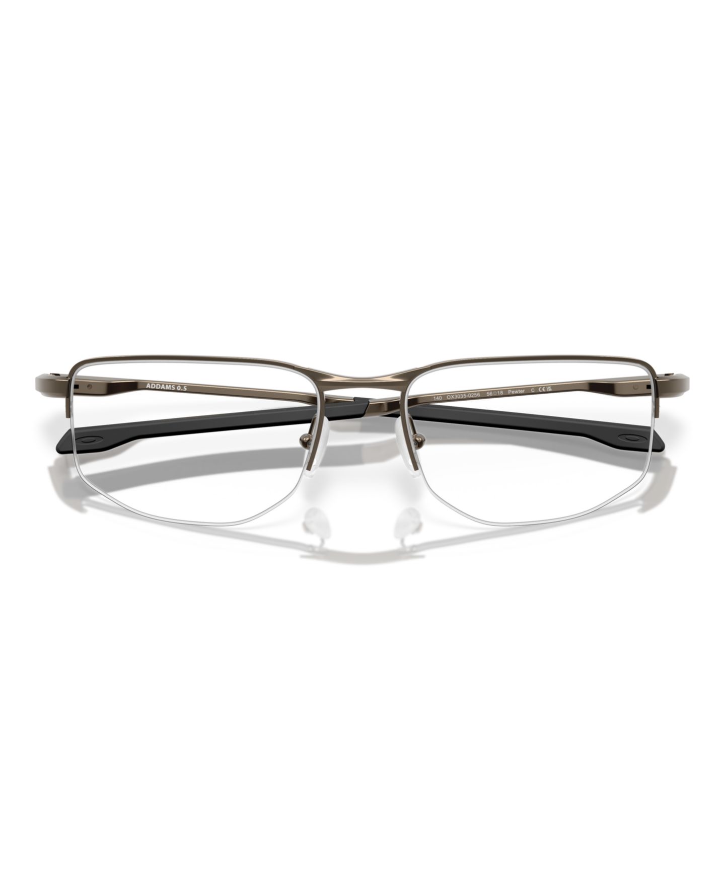 Мужские очки Oakley Rectangle Addams 0.5 Eyeglasses, OX3035, цвет: Оловянный — фото 6
