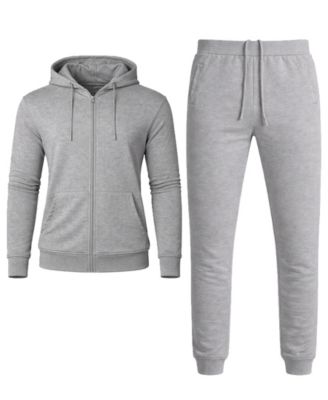 Men's French Terry Zip-Up Hoodie and Joggers, 2-Piece Set
