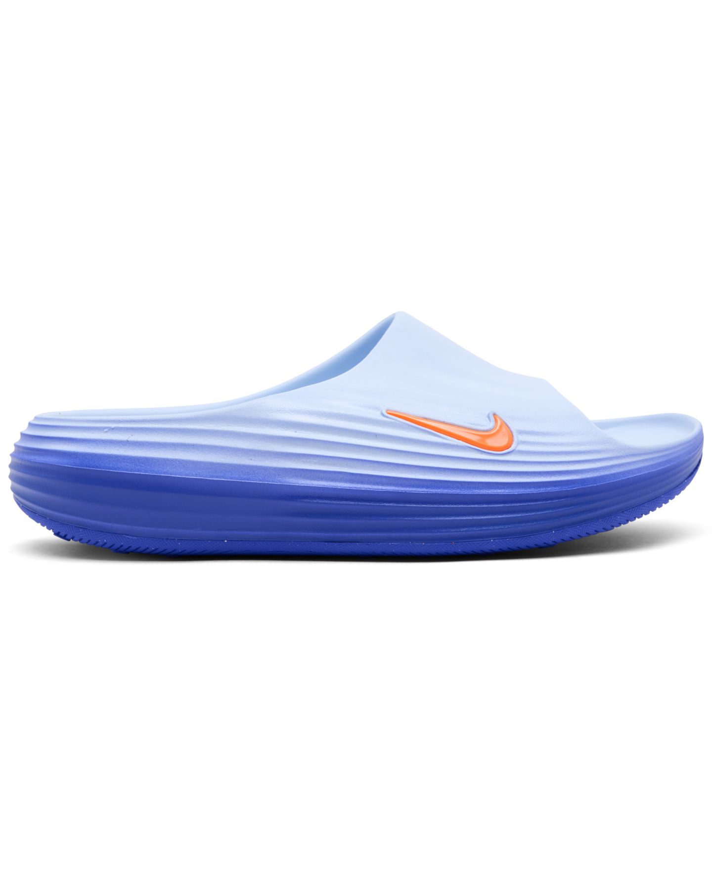 Мужские сандалии Nike ReactX Rejuven8 Slide, цвет: Синий / Оранжевый — фото 2