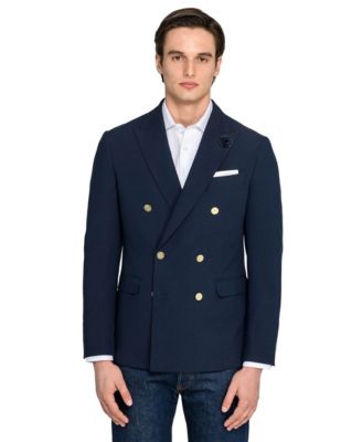 Con.Struct Men's Ceremony Satin Checkerboard Flower Lapel Pin