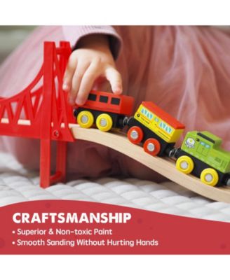 Wooden Train Set 110 Pcs