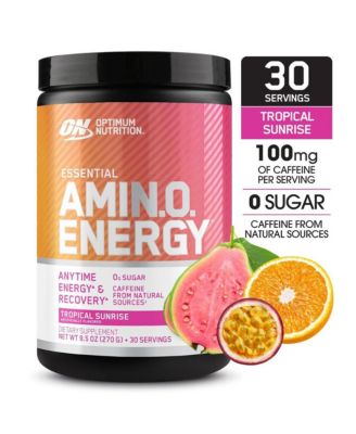 Optimum Nutrition Amino Energy - Pre Workout with Green Tea Bcaa Amino Acids Keto Friendly Green Coffee Extract Tropical Sunrise 30 Servings 24$