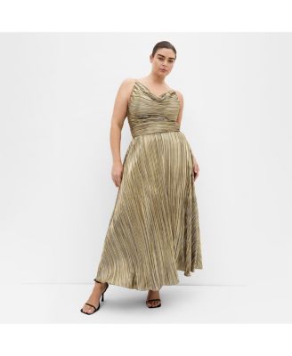 city chic gold dress Elizabeth K GL3640 Off Shoulder Ball Gown main image 1