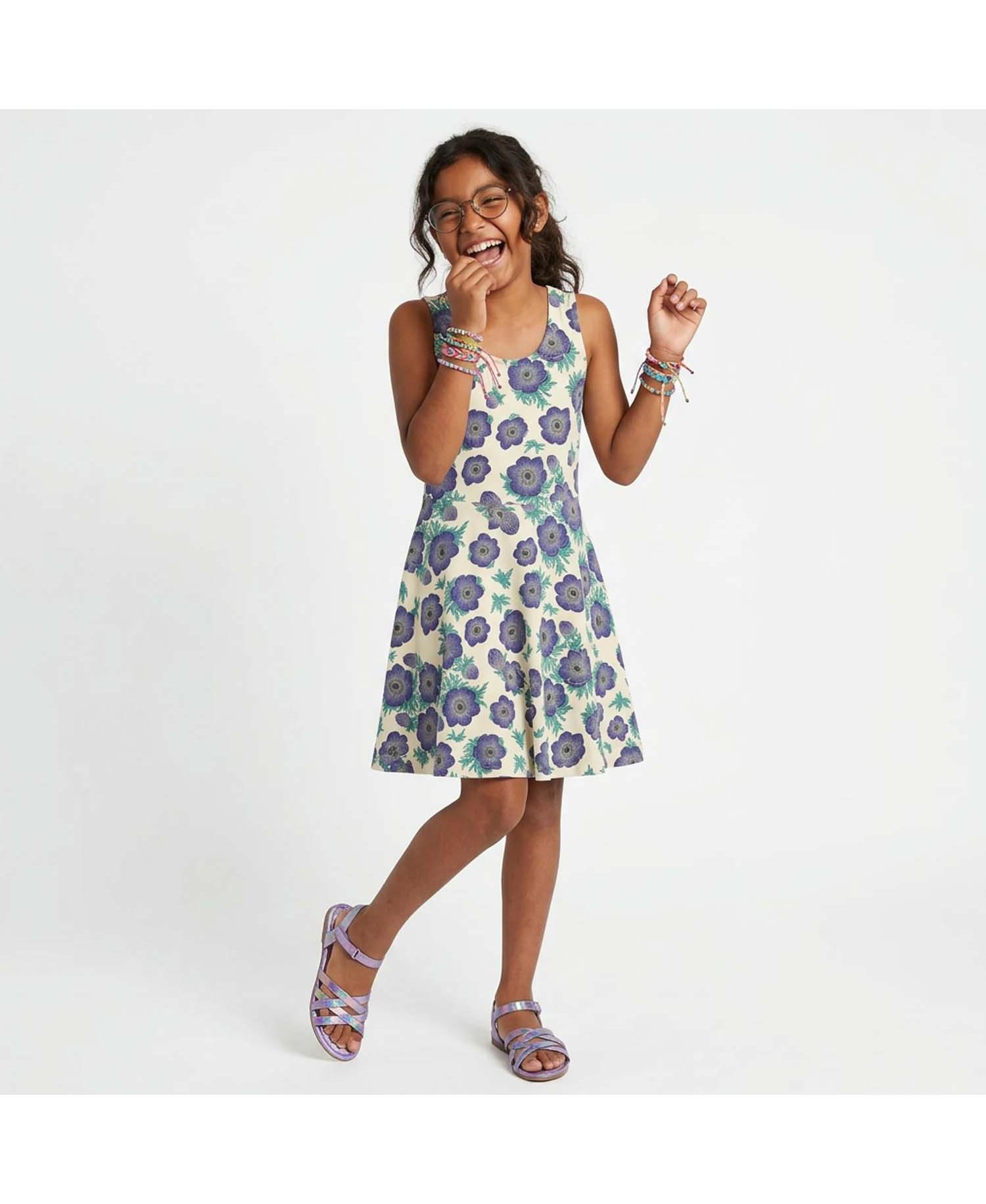 Girls Toddler Fair Trade Organic Cotton Print Sleeveless Twirl Dress
