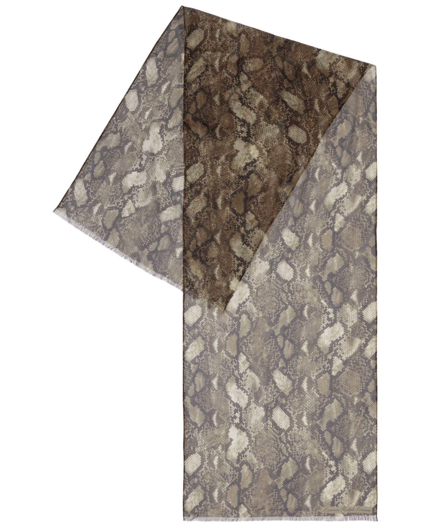 Abstract Silk Oblong Scarf