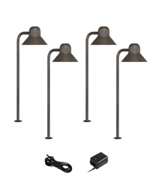 Jayce 18 1/2" High Modern 6-Piece Outdoor Landscape Path Light Set Porch House LED Bulb