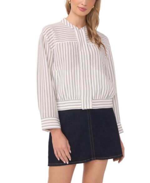 Женские куртки Vince Camuto Snap Front Bomber Jacket