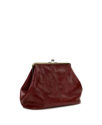 Serafina Extra-Large Leather Kisslock Bag