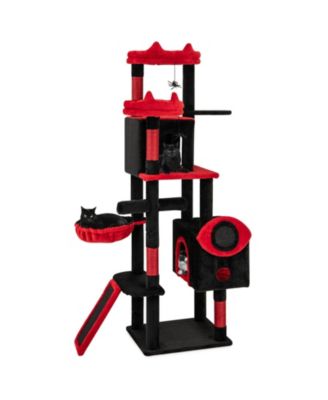 Cat Tree Large Gothic with Condos and Plush Perches
