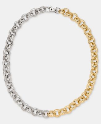 Round Chain 17" Collar Necklace