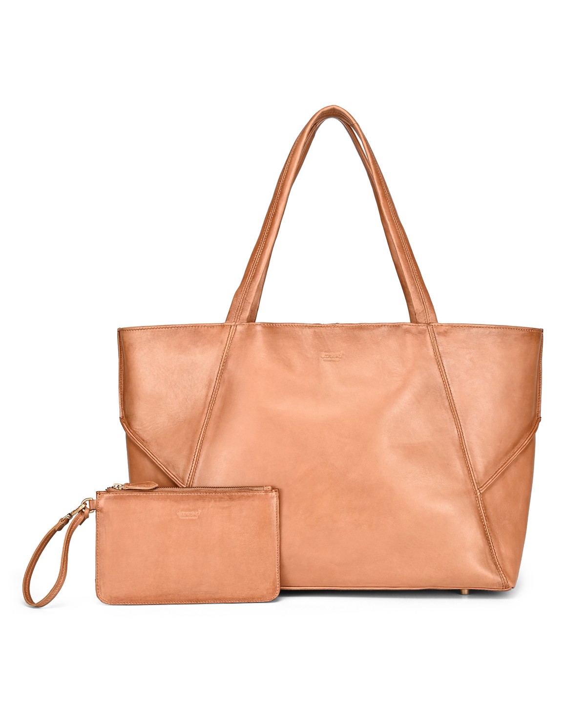 Женские сумки OLD TREND Wishbone Extra-Large Leather Carryall Tote Handbag — фото 1