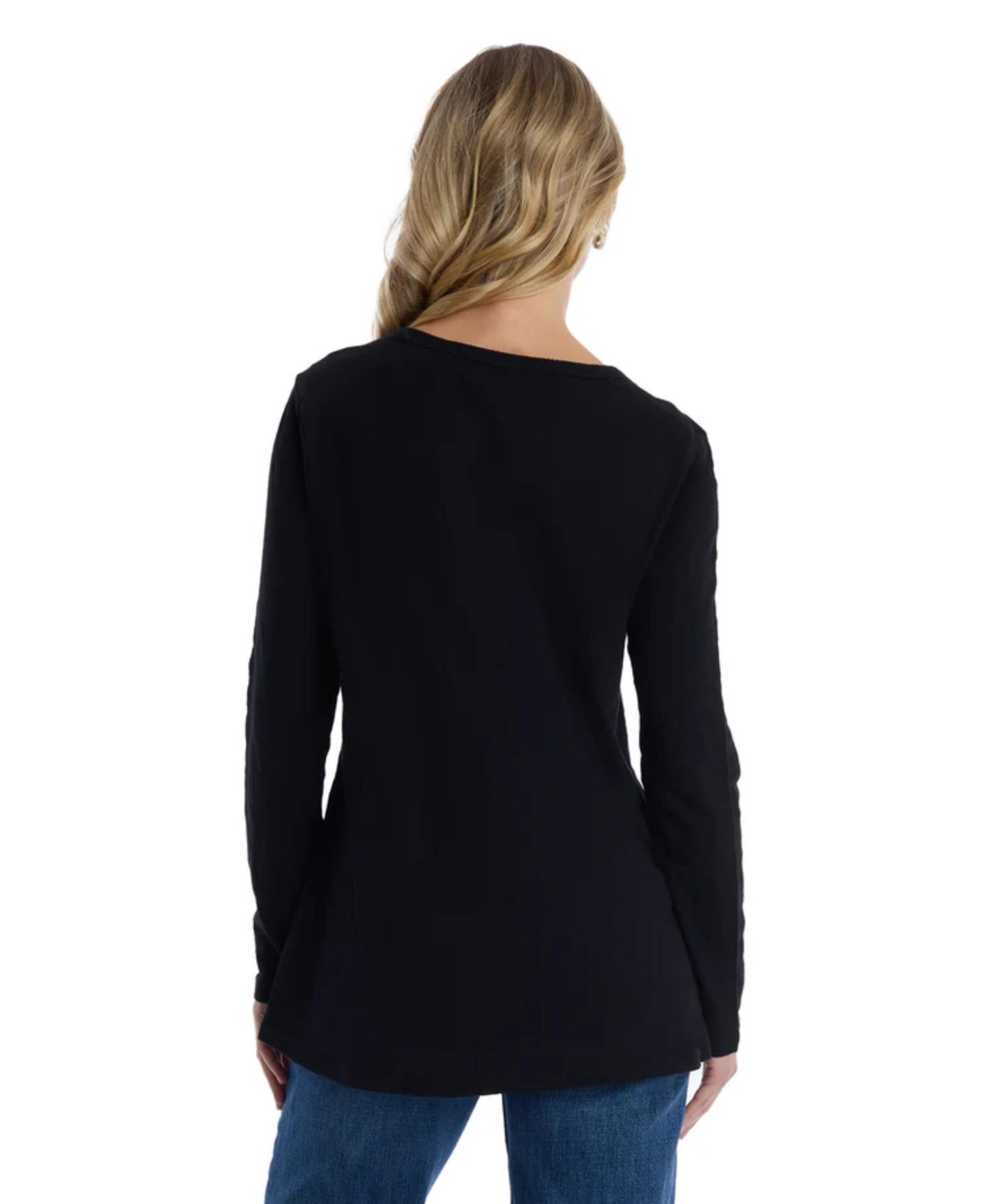 Женская футболка WILT Clothing Wide Neck Long Sleeve, цвет: Чёрный — фото 5