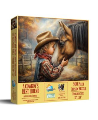 A Cowboys Best Friend 500 piece Jigsaw Puzzle for Adults