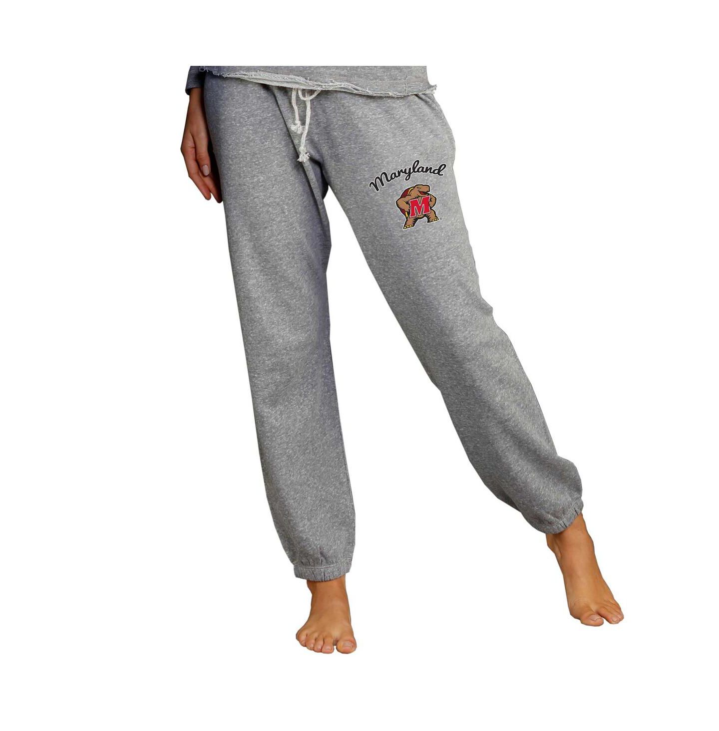 Женские брюки Concepts Sport Gray Maryland Terrapins Mainstream Knit Jogger — фото 1