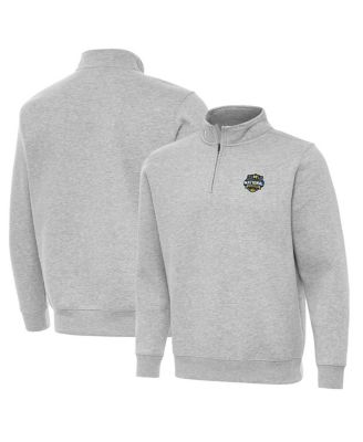 Men's Gray Michigan Wolverines 2026 NCAA Men's Basketball National Champions Victory Quarter-Zip