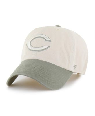 Men's Natural/Olive Cincinnati Reds Two-Tone Fashion Clean Up Adjustable Hat