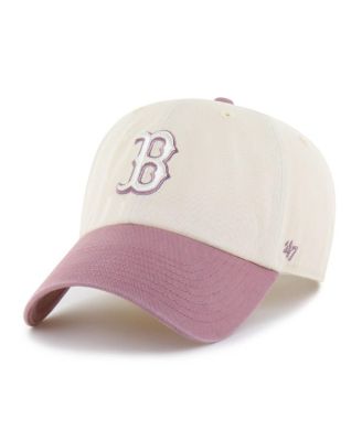 Men's Natural/Pink Boston Red Sox Two-Tone Fashion Clean Up Adjustable Hat