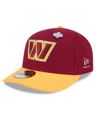 Big Boys and Girls Burgundy/Gold Washington Commanders 2026 NFL Draft Pre-Curved 9FIFTY Snapback Hat