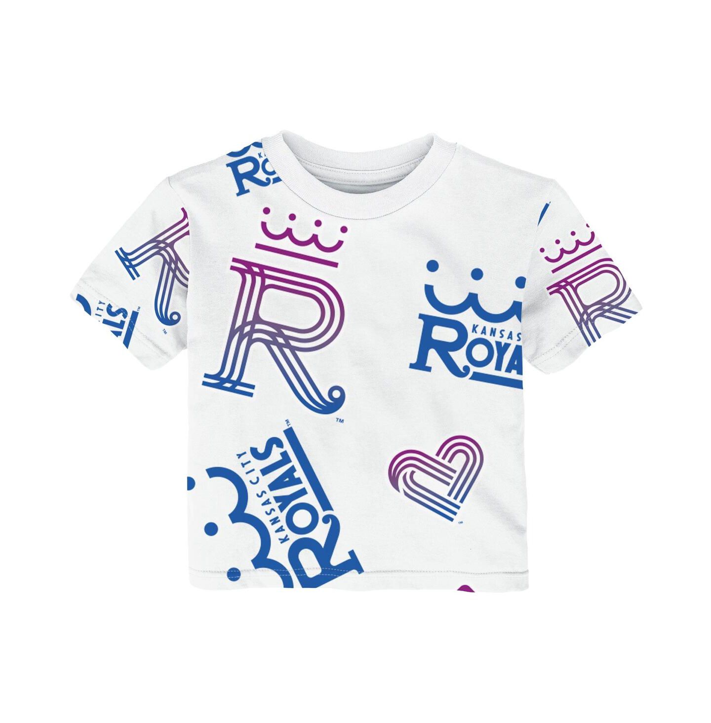 Футболка Outerstuff White Kansas City Royals 2026 City Connect Game Day для малышей — фото 3