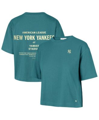 Women's Teal New York Yankees Contemporary Basics Leon City T-Shirt