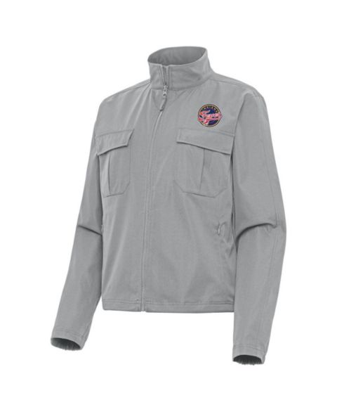 Женские куртки Antigua Women's Gray Indiana Fever Even Par Full-Zip Jacket