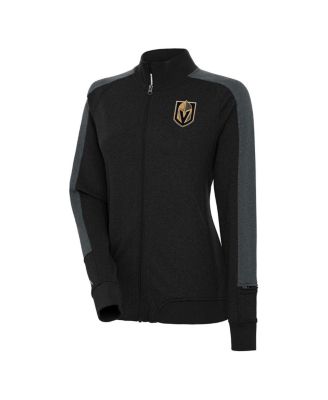 Women's Black Vegas Golden Knights Strike Full-Zip Track Jacket