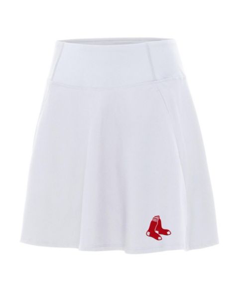 Женская юбка-шорты Antigua White Boston Red Sox Chip Skort