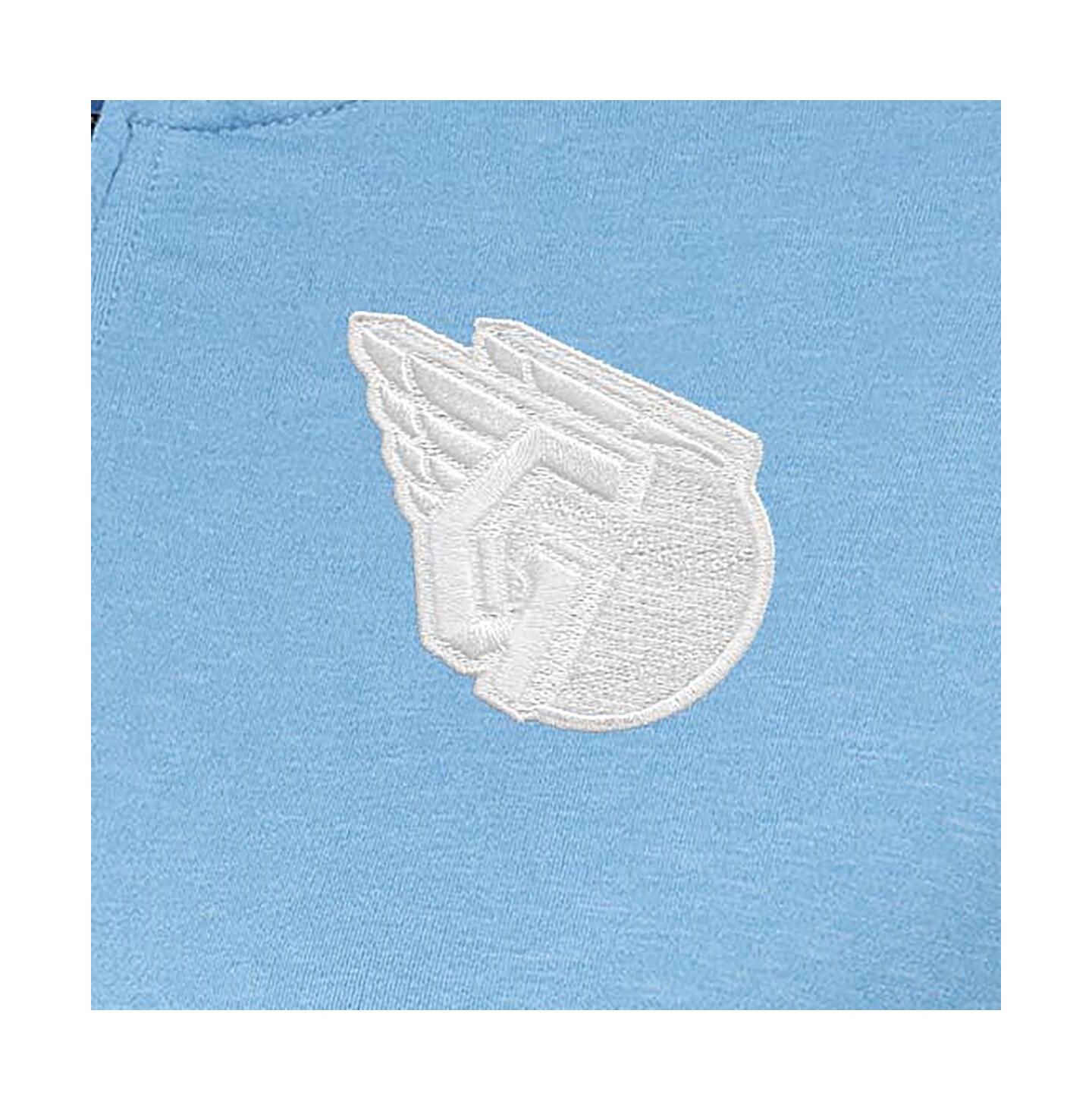 Женский свитер Antigua Light Blue Cleveland Guardians Mentor Quarter-Zip Pullover Top — фото 2