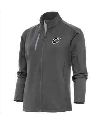 Women's Charcoal Cleveland Cavaliers Brushed Metallic Generation Full-Zip Jacket