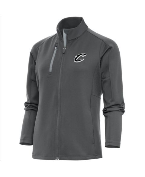 Женские куртки Antigua Women's Charcoal Cleveland Cavaliers Brushed Metallic Generation Full-Zip Jacket
