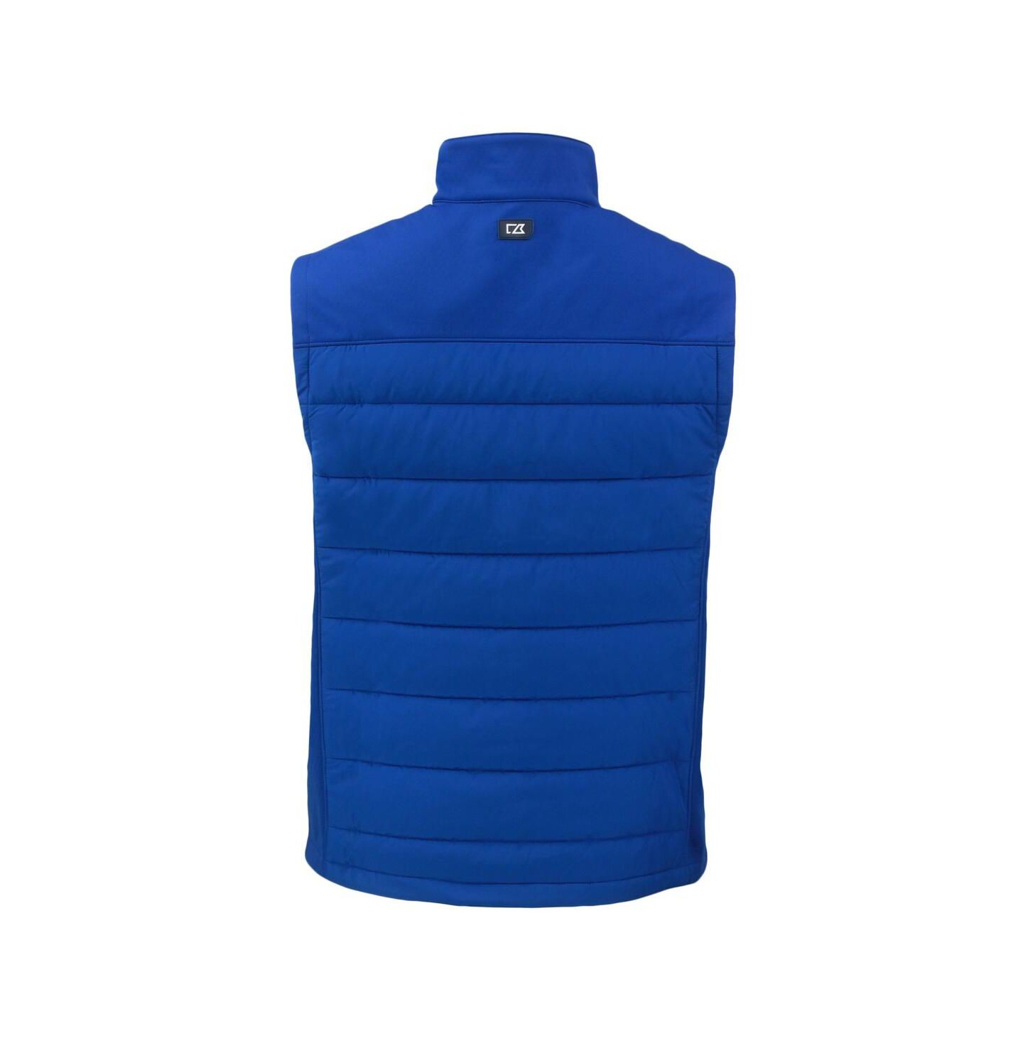 Мужской жилет Cutter & Buck Royal Los Angeles Dodgers Evoke Hybrid Eco Softshell Full-Zip Vest — фото 2