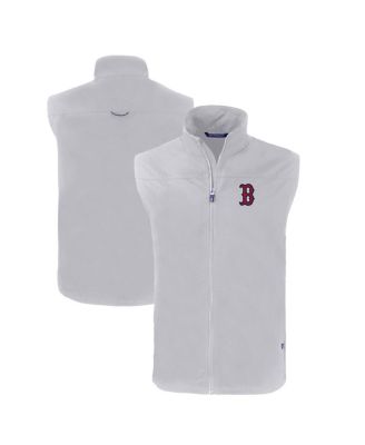 Men's Gray Boston Red Sox Charter Eco Full-Zip Vest
