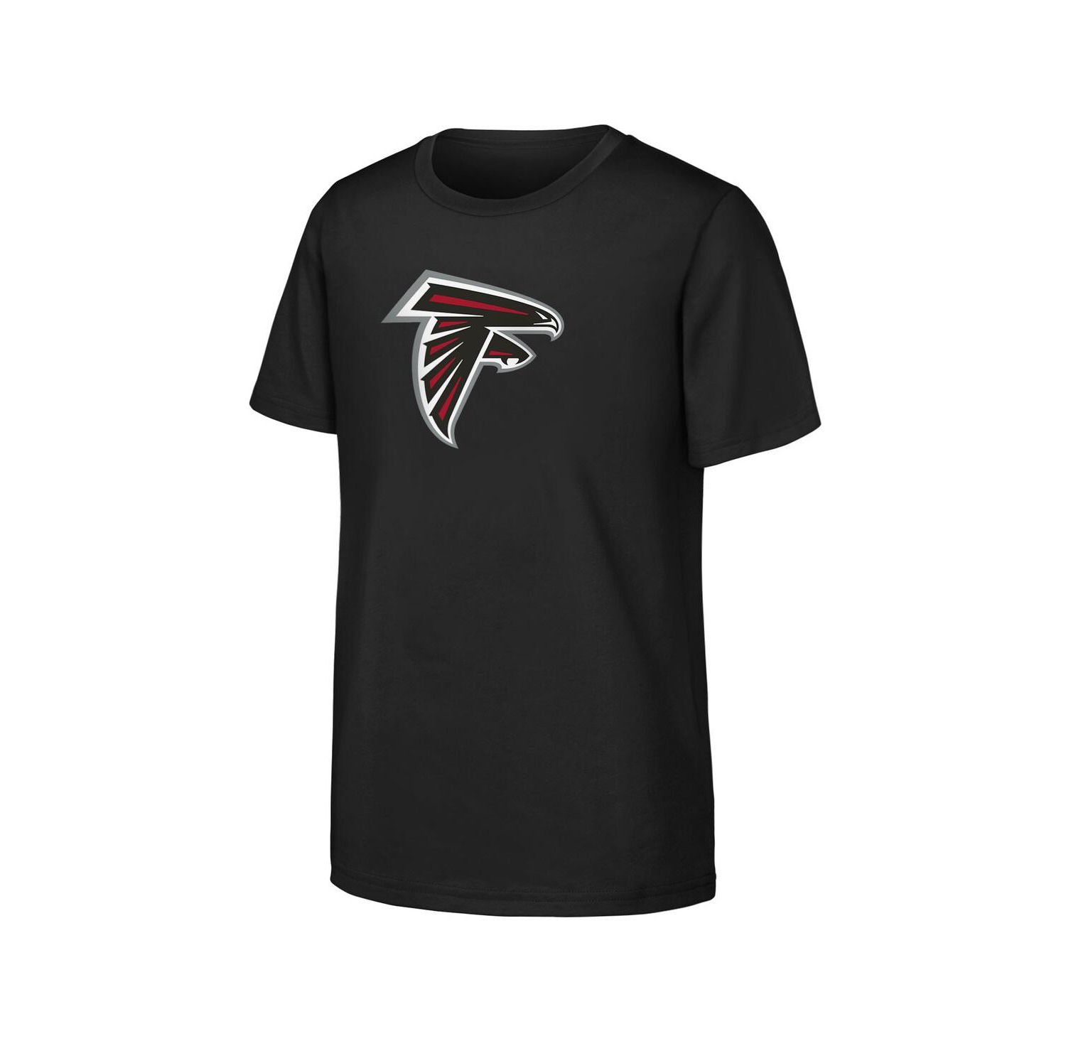 Big Boys and Girls Black Atlanta Falcons Primary Logo T-Shirt