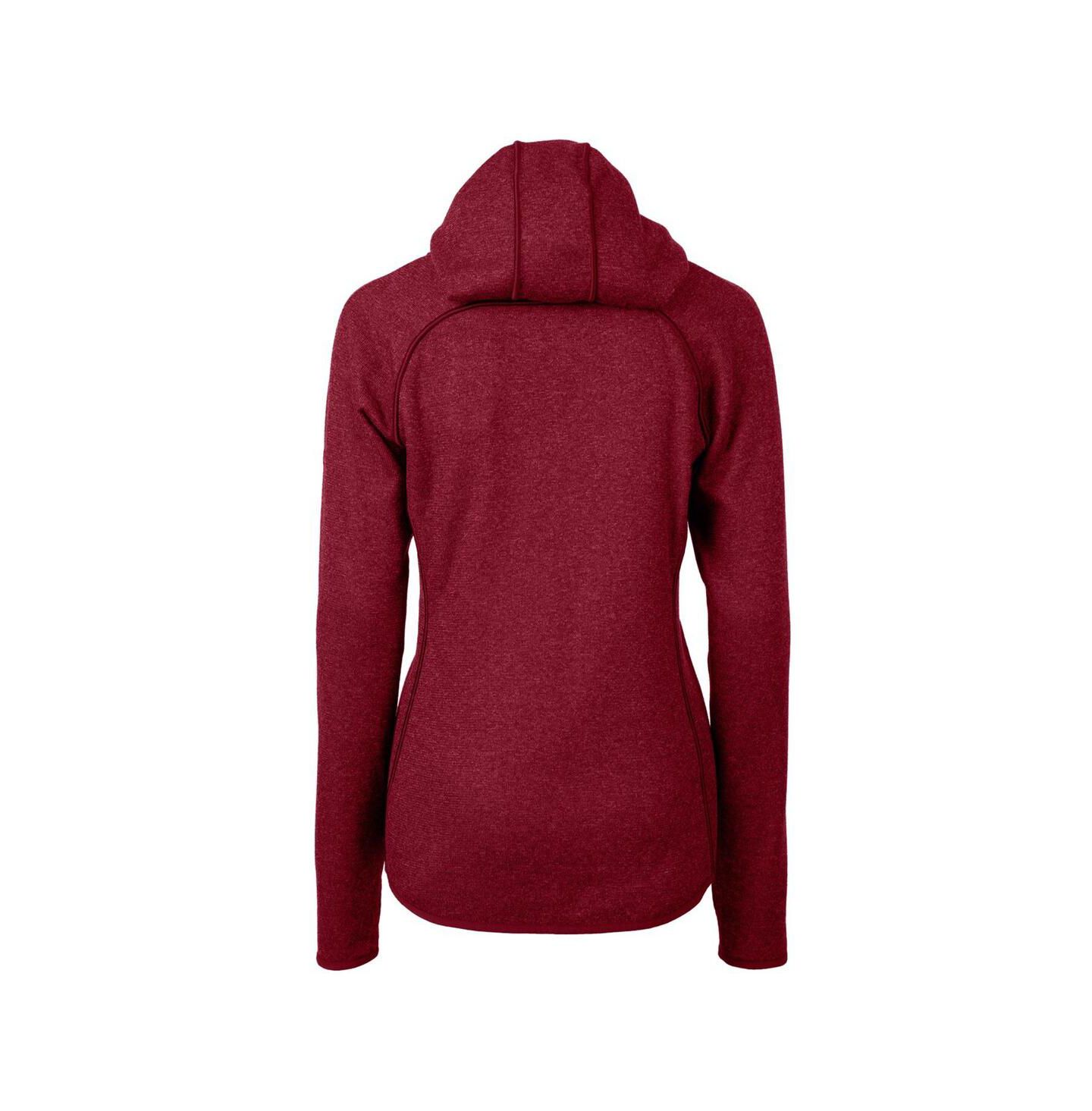 Женское худи Cutter & Buck Cardinal Philadelphia Phillies Americana Logo Mainsail Sweater-Knit Full-Zip — фото 2