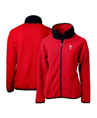 Women's Red Philadelphia Phillies Cascade Eco Sherpa Fleece Full-Zip Jacket
