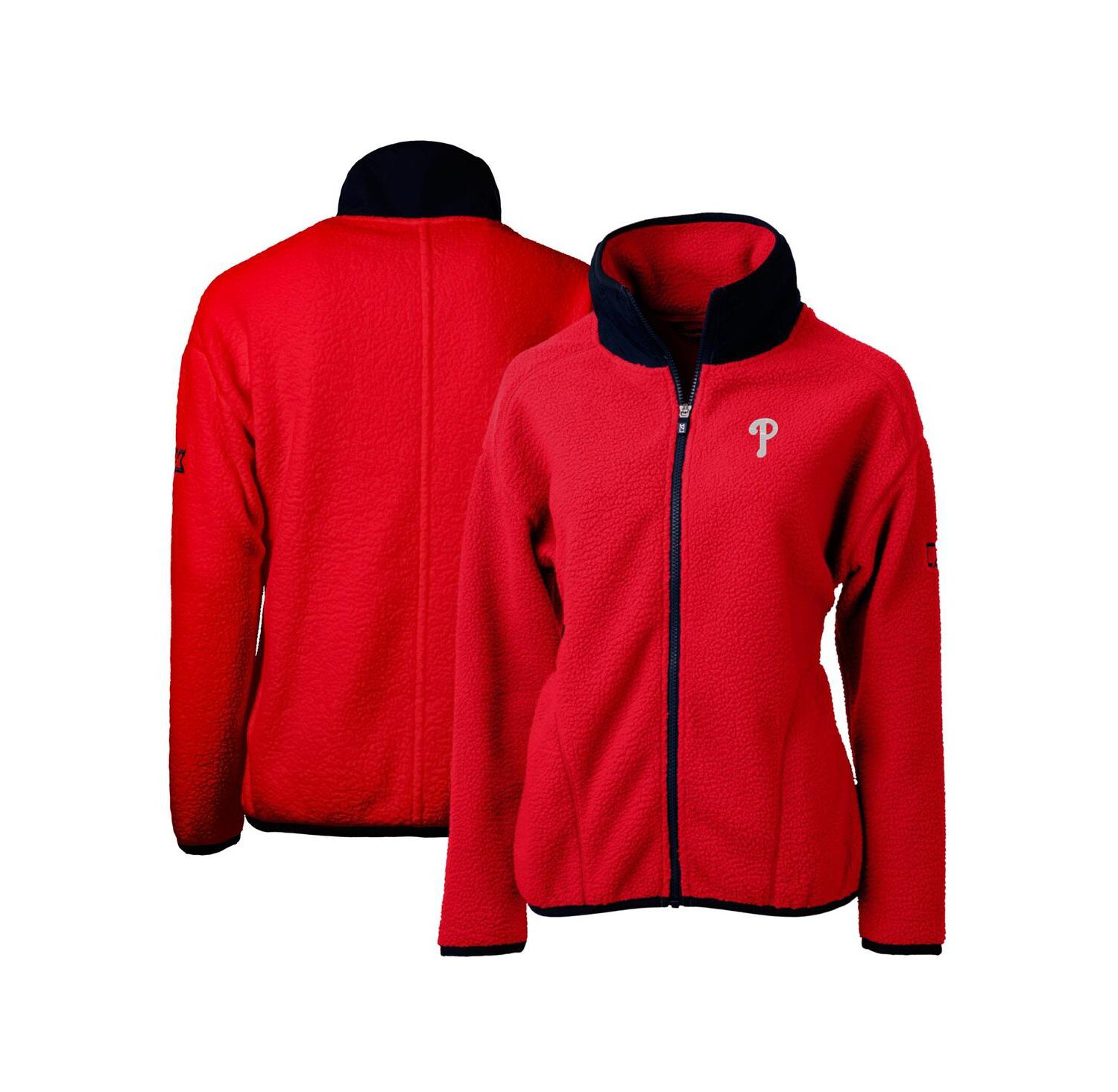 Women's Red Philadelphia Phillies Cascade Eco Sherpa Fleece Full-Zip Jacket
