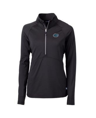 Women's Black Florida Gators Adapt Eco Knit Half-Zip Pullover Jacket