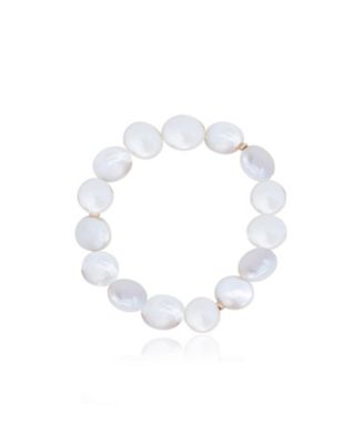 Coin Pearl Bracelet 14K