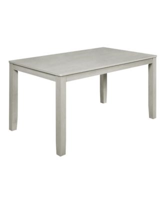 Furniture Pascal 59" Wood Rectangle Dining Table in Driftwood