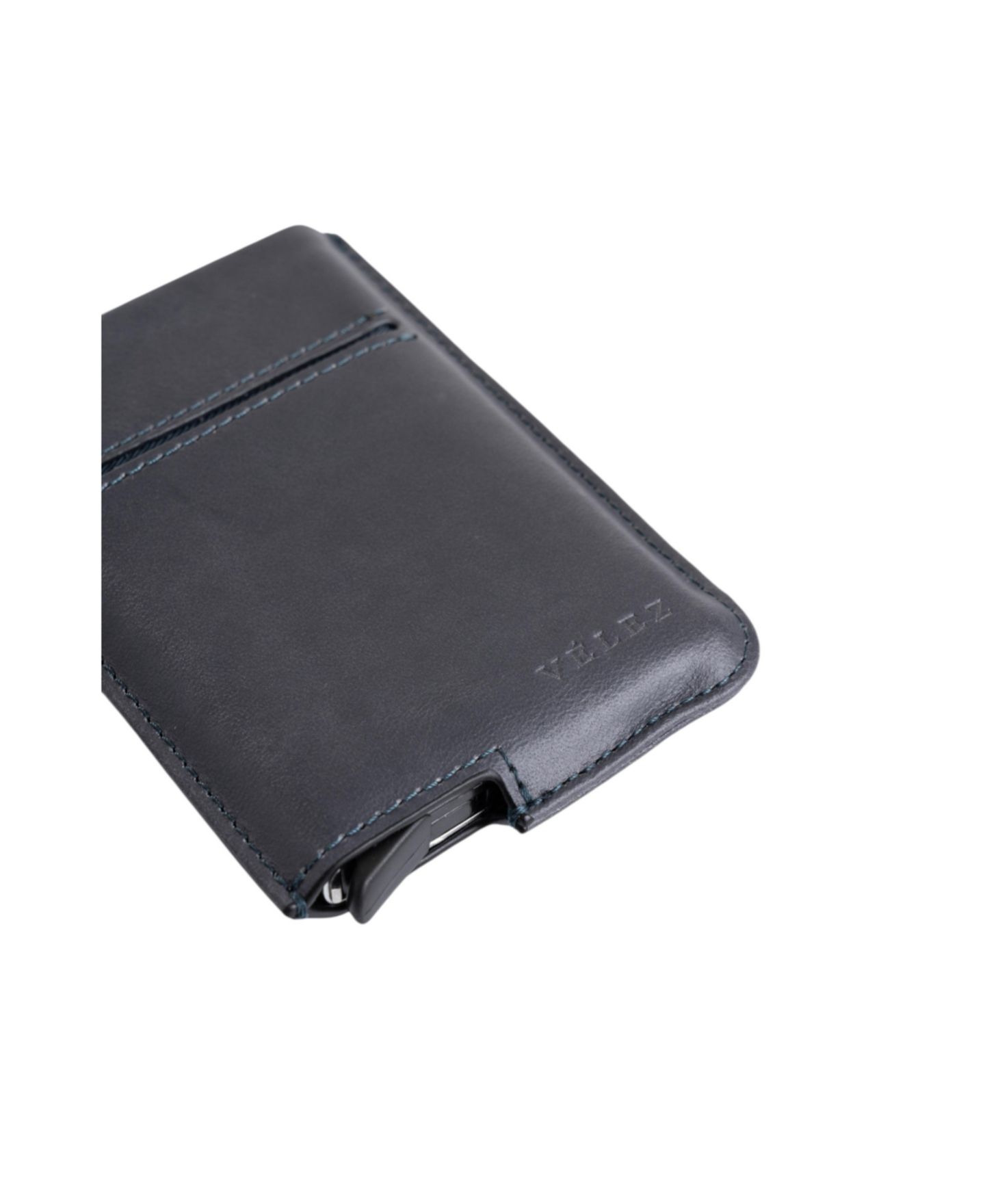 Мужской кошелёк Velez Leather Mini wallet Document Holder, цвет: Синий — фото 4