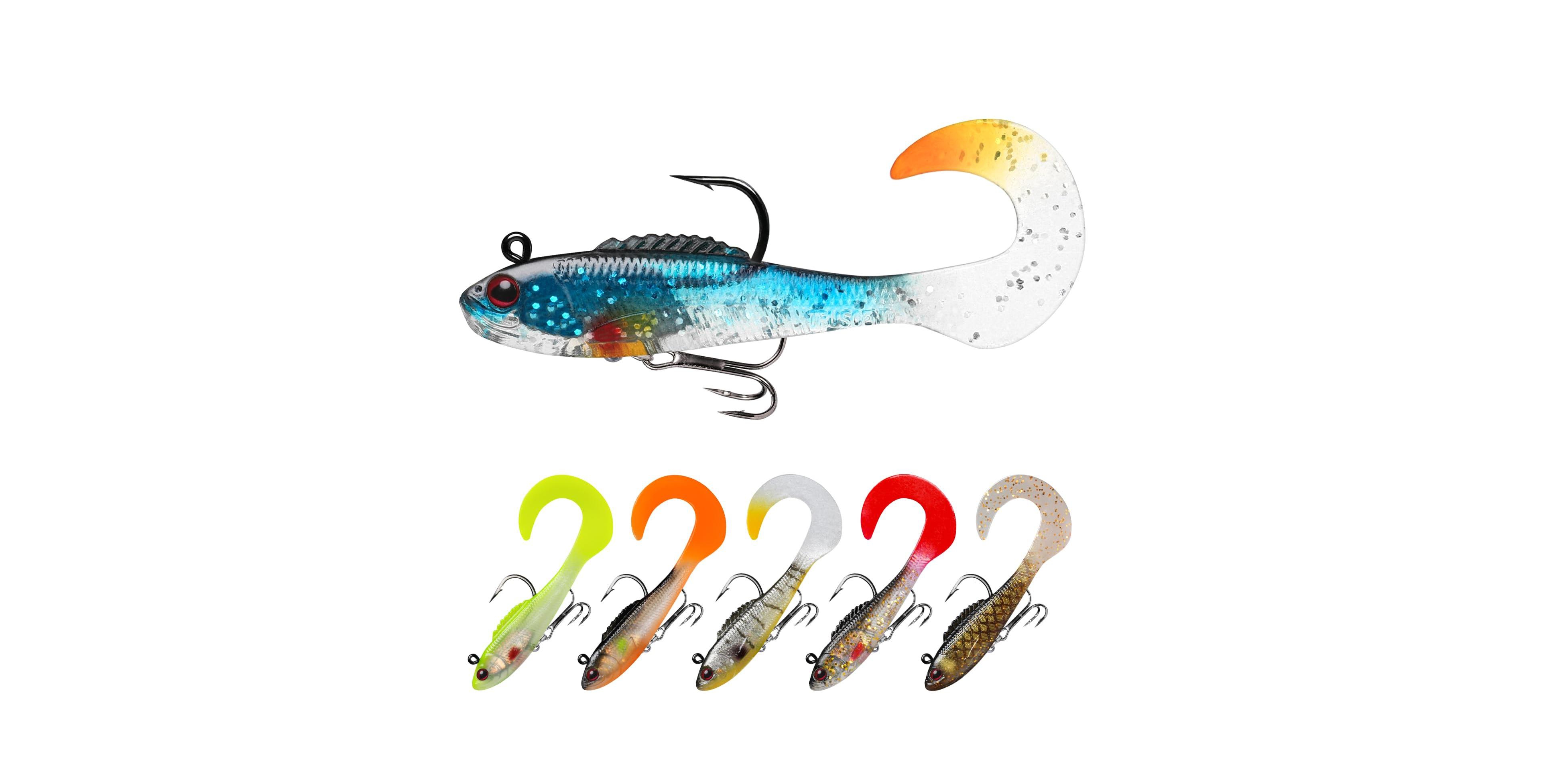 Gnuadz Easy Catch Pre-rigged Soft Swimbaits Vibrating Action Bass Fishing Lures